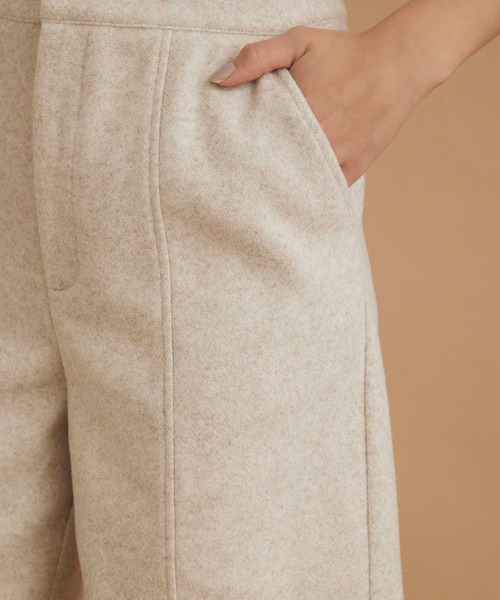 Edit Sheen（エディットシーン）の「フェイクウールショートパンツ（その他パンツ・レディース・アイボリー/チャコールグレー・M）」の7枚目の写真