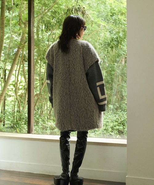 Edit Sheen（エディットシーン）の「フェイクウールショートパンツ（その他パンツ・レディース・アイボリー/チャコールグレー・M）」の20枚目の写真