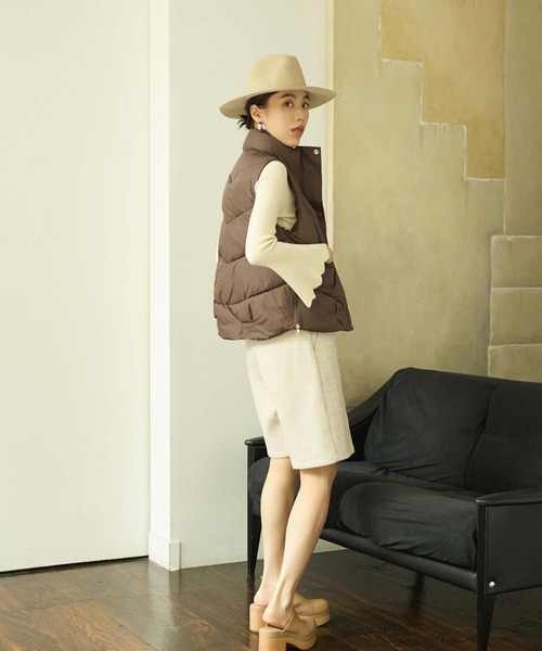 Edit Sheen（エディットシーン）の「フェイクウールショートパンツ（その他パンツ・レディース・アイボリー/チャコールグレー・M）」の13枚目の写真