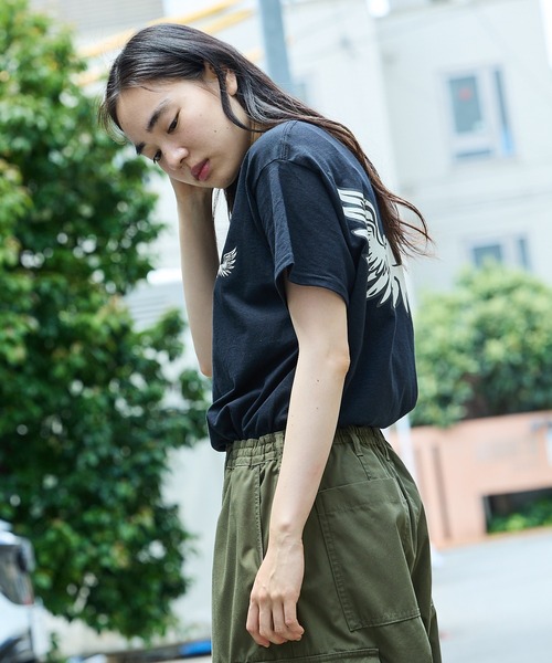 DOGTOWN(ドッグタウン)の「DOGTOWN/ドッグタウン SKULL WING Tシャツ 半袖(Tシャツ/カットソー・メンズ・ホワイト/ブラック/グレイッシュブルー・XL/M/L)」の22枚目の写真