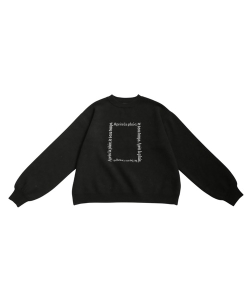 ジャガードロゴニット(ニット/セーター)|antiqua(アンティカ) ジャガードロゴニット(ニット/セーター)|antiqua(アンティカ)