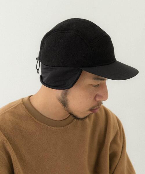 EKAL（エカル）の「フリースイヤーキャップ（キャップ・メンズ・グレー系その他/ブラック・ONE）」の6枚目の写真