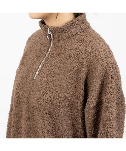 Reebok（リーボック）の「WDE コージー カバーアップ / WDE COZY COVER UP（スウェット・レディース・ブラウン/ホワイト・SMALL/X-LARGE/MEDIUM/LARGE）」の4枚目の写真