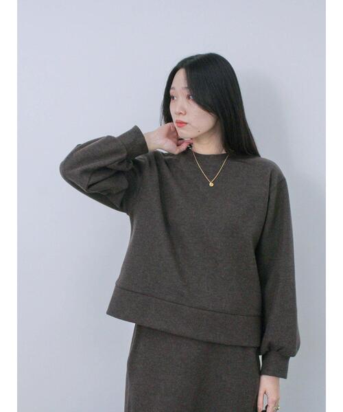 Samansa Mos2 blue（サマンサモスモスブルー）の「前後2way圧縮ウールライクカーディガン（カーディガン/ボレロ・レディース・ブラック/ブラウン/グレー・F）」の10枚目の写真