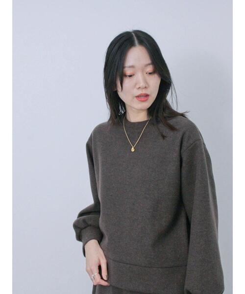 Samansa Mos2 blue（サマンサモスモスブルー）の「前後2way圧縮ウールライクカーディガン（カーディガン/ボレロ・レディース・ブラック/ブラウン/グレー・F）」の8枚目の写真