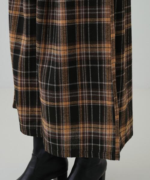 SHOO・LA・RUE（シューラルー）の「大人が着たい 微起毛 チェック柄ガウチョパンツ（その他パンツ・レディース・ブラック系1/イエロー系1・01/02/03/04）」の16枚目の写真