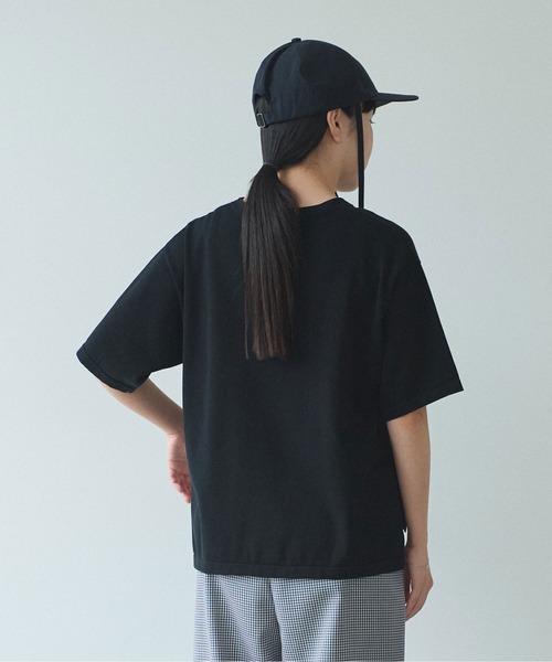 yuni(ユニ )の「ガス強撚コットンニット 半袖プルオーバー(ニット/セーター・レディース・ブラック/ホワイト/ブルー/その他・FREE)」の18枚目の写真
