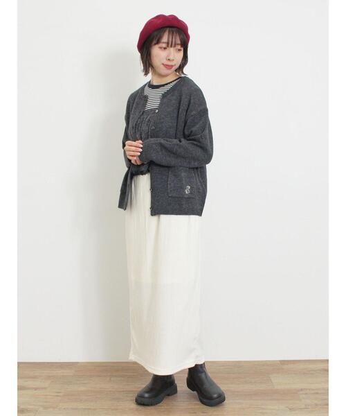 Samansa Mos2（サマンサ モスモス）の「2WAYニットビスチェセットトップス（Tシャツ/カットソー・レディース・キナリ/ミント/チャコールグレー/ベージュ・F）」の8枚目の写真