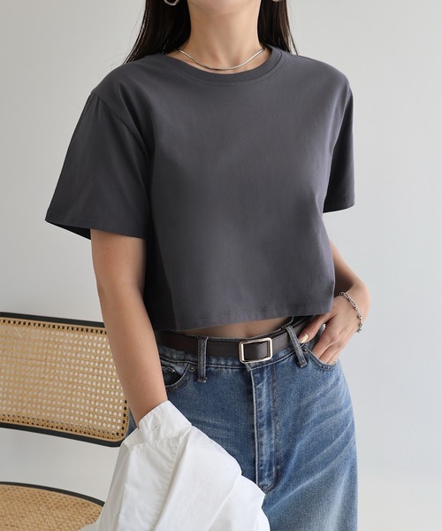 teatトントンミー セール】コットンミニTシャツ（Tシャツ/カットソー）｜andme