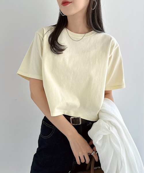 セール】コットンミニTシャツ（Tシャツ/カットソー）｜andme