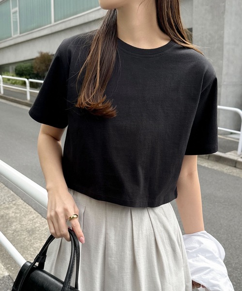 セール】コットンミニTシャツ（Tシャツ/カットソー）｜andme