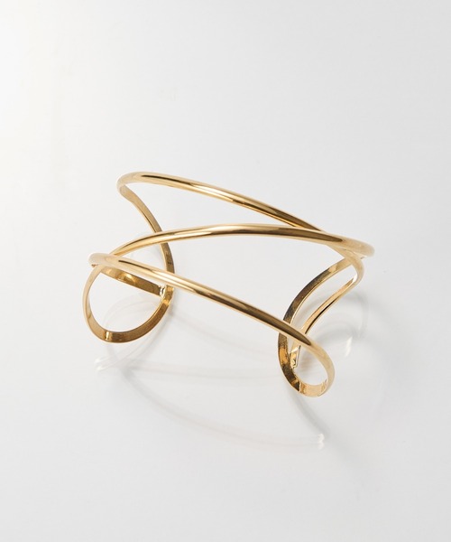 Phoebe（フィービィー）の「ニュアンスラインワイドカフバングル（バングル/リストバンド・レディース・イエローゴールド/シルバー・FREE）」の7枚目の写真