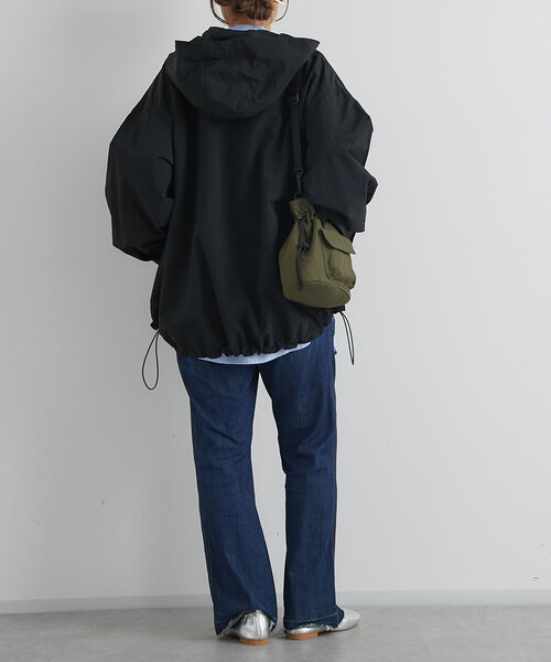 un dix cors（アンディコール）の「Aラインボリュームマンパ（マウンテンパーカー・レディース・アイボリー/ブラック・FREE）」の19枚目の写真