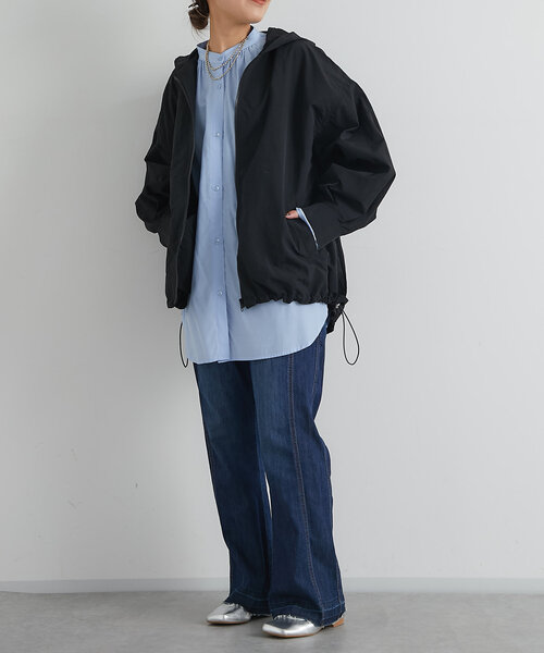 un dix cors（アンディコール）の「Aラインボリュームマンパ（マウンテンパーカー・レディース・アイボリー/ブラック・FREE）」の20枚目の写真