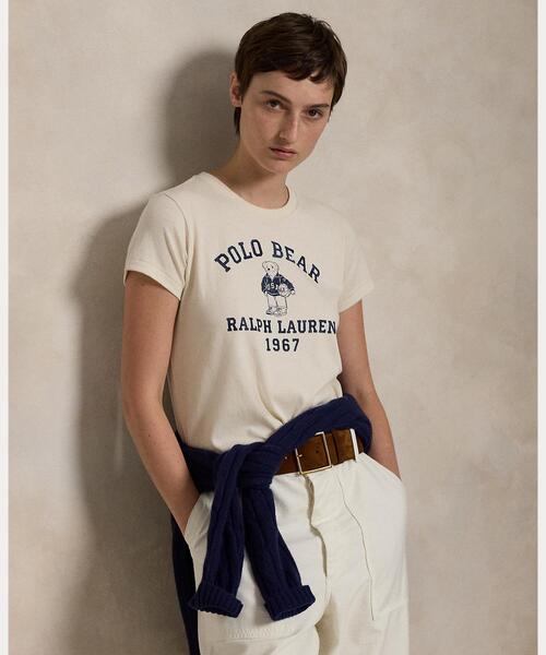 Polo ベア コットン ジャージー Tシャツ（Tシャツ/カットソー）｜POLO
