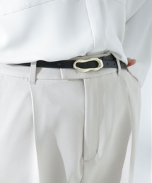 ウェーブバックルレザーベルト