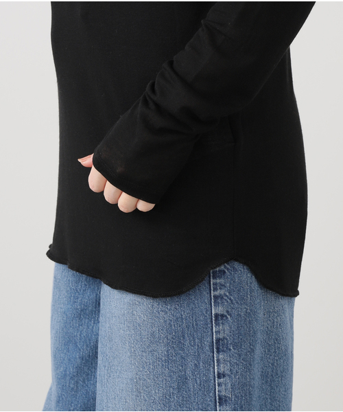 JOURNAL STANDARD LUXE(ジャーナルスタンダード ラックス)の「シアージャージ クルーネックプルオーバー(Tシャツ/カットソー・レディース・ホワイト/ブラック/ライトグレー・FREE)」の17枚目の写真