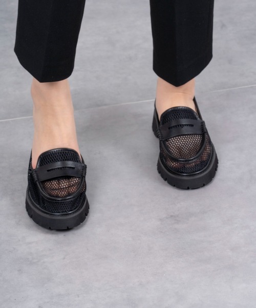 MOHI(モヒ)の「【MOHI / モヒ】メッシュローファー コインローファー(ローファー・レディース・ブラック・38/36/37)」の5枚目の写真
