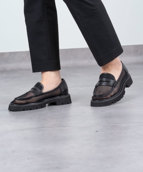 MOHI(モヒ)の「【MOHI / モヒ】メッシュローファー コインローファー(ローファー・レディース・ブラック・38/36/37)」の6枚目の写真