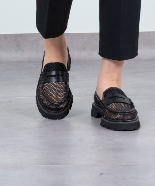 MOHI(モヒ)の「【MOHI / モヒ】メッシュローファー コインローファー(ローファー・レディース・ブラック・38/36/37)」の7枚目の写真
