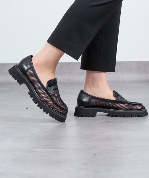 MOHI(モヒ)の「【MOHI / モヒ】メッシュローファー コインローファー(ローファー・レディース・ブラック・38/36/37)」の8枚目の写真