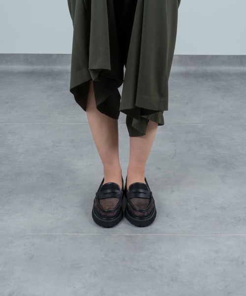 MOHI(モヒ)の「【MOHI / モヒ】メッシュローファー コインローファー(ローファー・レディース・ブラック・38/36/37)」の9枚目の写真