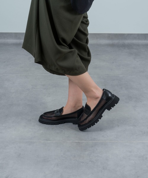 MOHI(モヒ)の「【MOHI / モヒ】メッシュローファー コインローファー(ローファー・レディース・ブラック・38/36/37)」の11枚目の写真