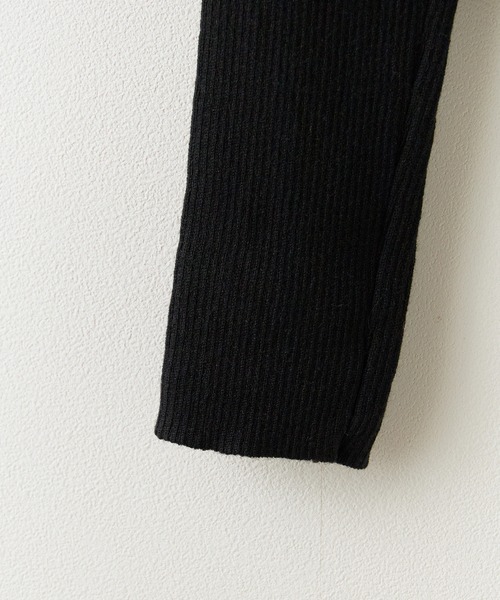 ROOPTOKYO(ループトウキョウ)の「Docking Lace-up Ribbed Cut and Sewn / ドッキング レースアップ リブカットソー 秋物 秋服 2026年秋冬(Tシャツ/カットソー・レディース・グレー/ブラック/ベージュ・FREE)」の5枚目の写真