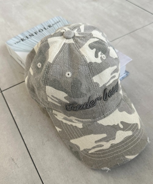 apres jour mignon（アプレジュールミニョン）の「【apresjour mignon×ARIAZ】カモフラ柄ロゴキャップ（キャップ・レディース・ライトグレー/グリーン/ブラウン系その他/グレー・ONESIZE）」の5枚目の写真