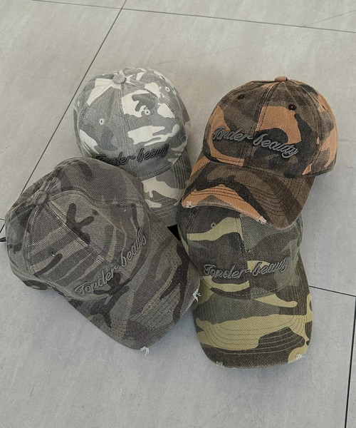 apres jour mignon（アプレジュールミニョン）の「【apresjour mignon×ARIAZ】カモフラ柄ロゴキャップ（キャップ・レディース・ライトグレー/グリーン/ブラウン系その他/グレー・ONESIZE）」の12枚目の写真