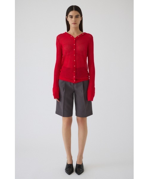 RIM.ARK（リムアーク）の「Slacks half PT スラックスハーフパンツ（スラックス・レディース・ネイビー/ライトブラウン/チャコールグレー・36/38）」の4枚目の写真