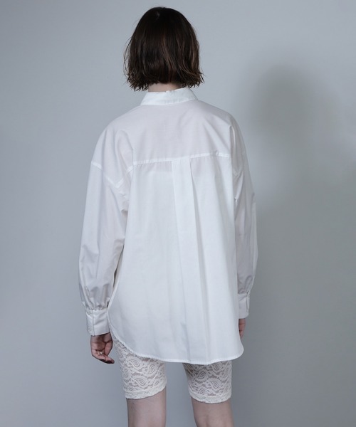 ROSE BUD(ローズバッド)の「【WEB・一部店舗限定】チュールキャミセットブラウス(シャツ/ブラウス・レディース・ブルー/ホワイト・M)」の12枚目の写真