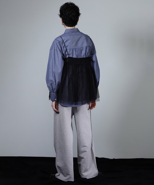 ROSE BUD(ローズバッド)の「【WEB・一部店舗限定】チュールキャミセットブラウス(シャツ/ブラウス・レディース・ブルー/ホワイト・M)」の20枚目の写真