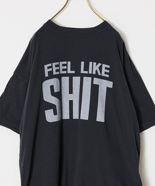 REMI RELIEF(レミレリーフ)の「REMI RELIEF/レミレリーフ HARD SP加工20/-天竺BIGサイズ (SHIT) Tシャツ(Tシャツ/カットソー・メンズ・オフホワイト/ブラック・M/L/XL)」の16枚目の写真