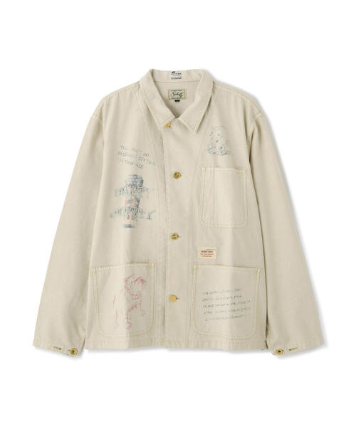 Schott/ショット/PAINT BACK SATIN COVERALL/ペイント バックサテン 