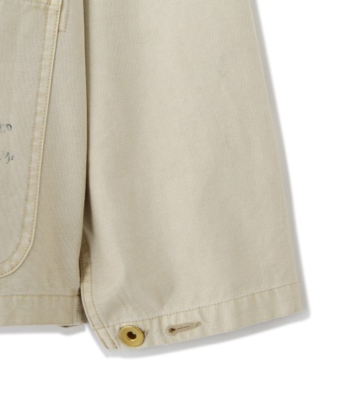 schott（ショット）の「Schott/ショット/PAINT BACK SATIN COVERALL/ペイント バックサテン カバーオール（ミリタリージャケット・メンズ・ホワイト・XL/2XL/L/M）」の13枚目の写真