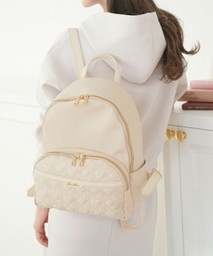 le reve vaniller フェイクレザー ナイロン リュック le reve vaniller（ル レーヴ ヴァニレ）の「フェイクレザー