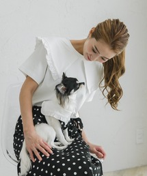 LiFam（リファム）の「フリルセーラーTEE（セット）（ペットウェア）」
