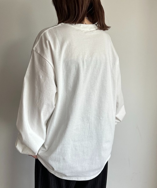 apres jour mignon(アプレジュールミニョン)の「プリントロンT【ZOZOTOWN限定アイテム】(Tシャツ/カットソー・レディース・ホワイト系その他2/ナチュラル/杢グレー/オフホワイト/ブラック・フリー/X-LARGE)」の8枚目の写真