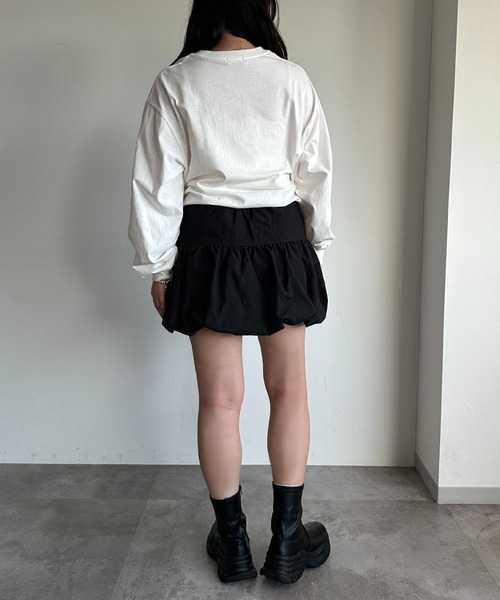 apres jour mignon(アプレジュールミニョン)の「プリントロンT【ZOZOTOWN限定アイテム】(Tシャツ/カットソー・レディース・ホワイト系その他2/ナチュラル/杢グレー/オフホワイト/ブラック・フリー/X-LARGE)」の15枚目の写真