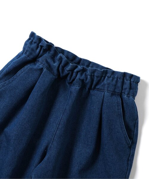 apres les cours（アプレレクール）の「【ジュニア対応】リボンビスチェ&フリルタックパンツ2Pセット（セットアップ・キッズ・インディゴブルー/チャコール/ブラック・140/90/100/110/120/130）」の16枚目の写真