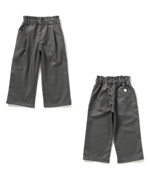 apres les cours（アプレレクール）の「【ジュニア対応】リボンビスチェ&フリルタックパンツ2Pセット（セットアップ・キッズ・インディゴブルー/チャコール/ブラック・140/90/100/110/120/130）」の10枚目の写真