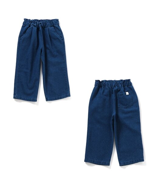 apres les cours（アプレレクール）の「【ジュニア対応】リボンビスチェ&フリルタックパンツ2Pセット（セットアップ・キッズ・インディゴブルー/チャコール/ブラック・140/90/100/110/120/130）」の11枚目の写真