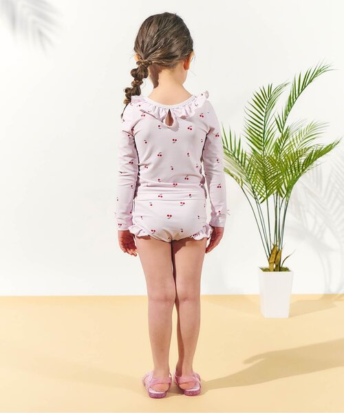 apres les cours(アプレレクール)の「【UVカット/ベビー&キッズ】ラッシュガード付きフリル水着(水着・キッズ・ピンク/その他3・80/90/100/110/120/130/140)」の13枚目の写真