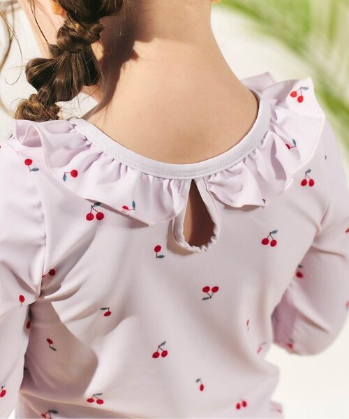 apres les cours(アプレレクール)の「【UVカット/ベビー&キッズ】ラッシュガード付きフリル水着(水着・キッズ・ピンク/その他3・80/90/100/110/120/130/140)」の14枚目の写真