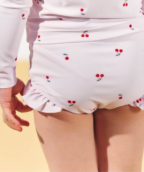 apres les cours(アプレレクール)の「【UVカット/ベビー&キッズ】ラッシュガード付きフリル水着(水着・キッズ・ピンク/その他3・80/90/100/110/120/130/140)」の15枚目の写真