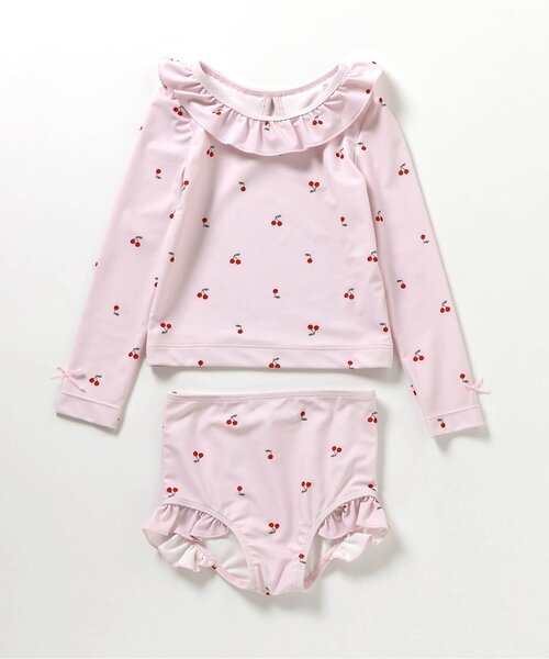 apres les cours(アプレレクール)の「【UVカット/ベビー&キッズ】ラッシュガード付きフリル水着(水着・キッズ・ピンク/その他3・80/90/100/110/120/130/140)」の17枚目の写真