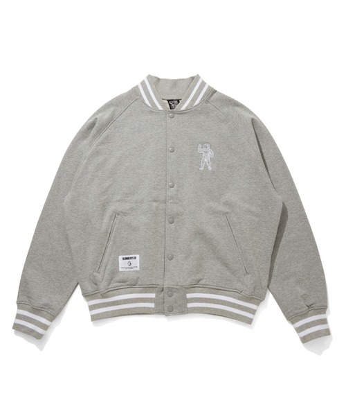 セール】EMBROIDERED LOGO SWEAT VARSITY JACKET（スタジャン