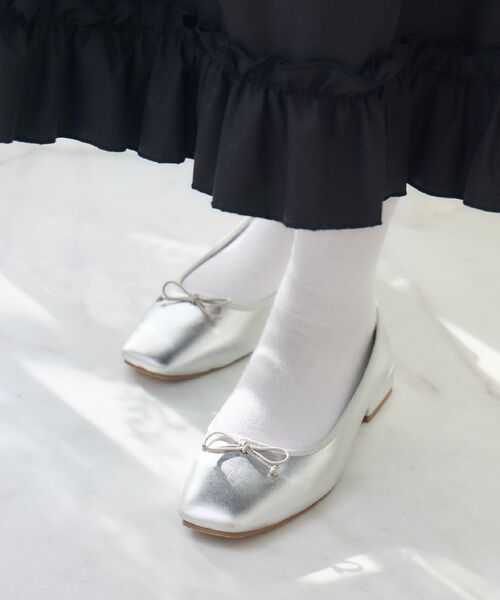 RETRO GIRL（レトロガール）の「アソートバレエパンプス（パンプス・レディース・ブラック系その他/ブラック/シルバー・MEDIUM/LARGE）」の3枚目の写真
