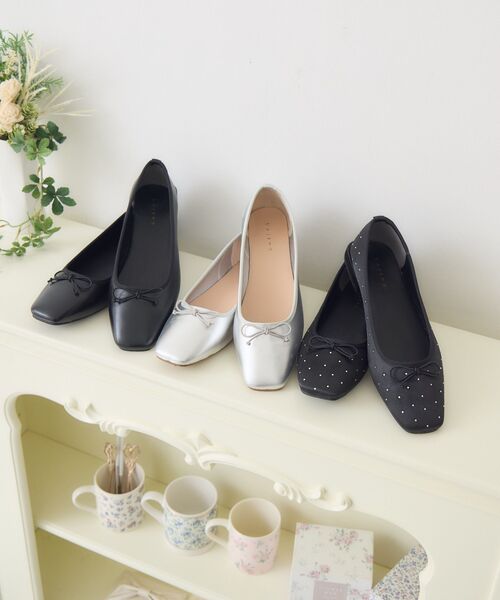 RETRO GIRL（レトロガール）の「アソートバレエパンプス（パンプス・レディース・ブラック系その他/ブラック/シルバー・MEDIUM/LARGE）」の5枚目の写真